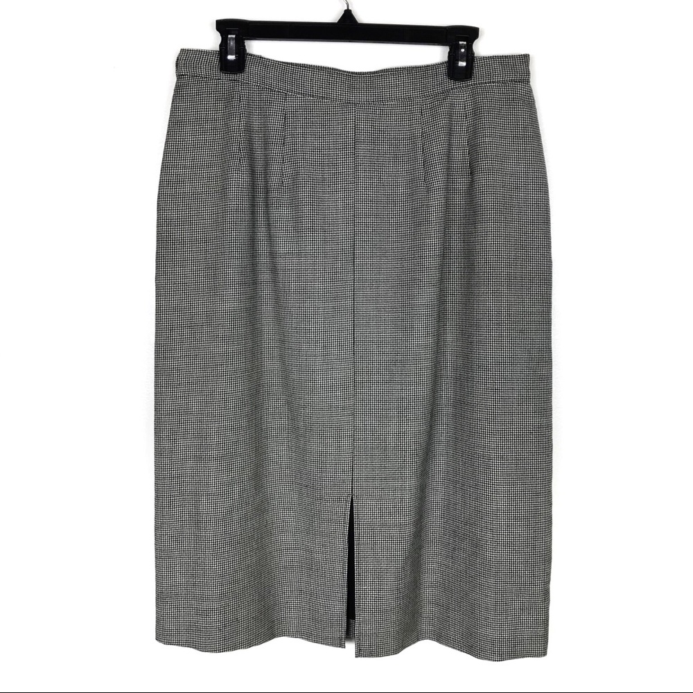 Pendleton Vintage Checkered Plaid Wool Skirt - image 7